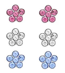 Lily Nily Crystal Flowers Stud Set Gifts