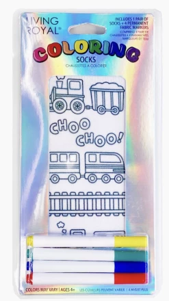 Living Royal Train Coloring Socks
