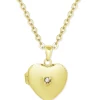 Lily Nily Heart Locket W/ CZ