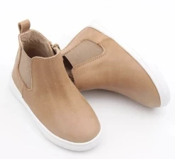 Consciously Baby Shoes Sedona Brown Chelsea Boot Hard Sole