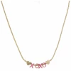 Jane Marie Pink "XOXO" With Hearts Necklace Gifts