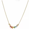 Jane Marie Multi "Happy" With Rainbows Necklace Gifts
