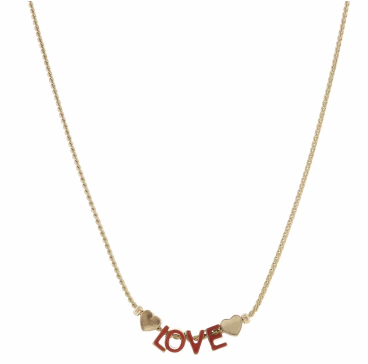 Buy ✨ Jane Marie Red "Love" With Hearts Necklace Gifts ✨ 1 Jane Marie Red "Love" With Hearts Necklace Gifts