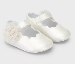 Mayoral Fall Cream Mary Jane W/Flower