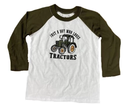 Jane Marie Gifts A Boy Who Loves Tractors T-Shirt