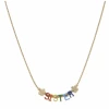 Jane Marie Multi "Sister" With Flowers Necklace Gifts