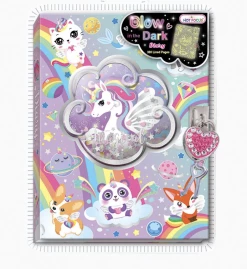 HOT FOCUS INC Toys Glow In The Dark Dairy With Lock & Key