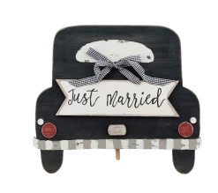 GLORY HAUS Decor Just Married Topper