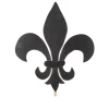 GLORY HAUS Decor Fleur De Lis Topper