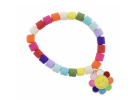 Deals ๐ฅฐ Jane Marie Kids Multi Colored Cylinder Beads W/ Smiling Flower Bracelet ๐งจ 1 Jane Marie Kids Multi Colored Cylinder Beads W/ Smiling Flower Bracelet