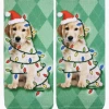 Living Royal Holiday Lights Dog Ankle Socks Gifts