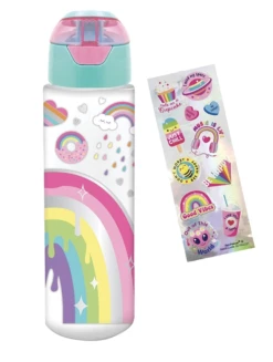 HOT FOCUS INC Rainbow H2O Bottle W/Stickers Toys