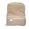 TRVL Design Gifts Mini Backer Khaki Gingham