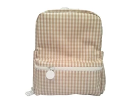 TRVL Design Gifts Mini Backer Khaki Gingham
