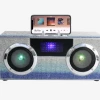 WIRELESS EXPRESS Toys Bling Mini Boombox W/Phone Holder Bling Blue