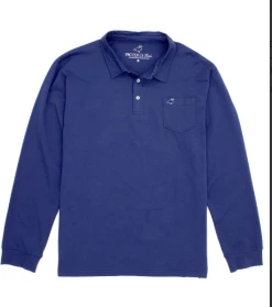 Properly Tied Fall 22 PT Harrison Pocket Polo Navy New Arrivals