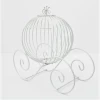Mudpie Decor White Wire Pumpkin Coach