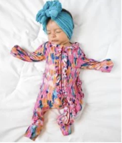 Rockin Royalty Malibu Splash Zip Footie