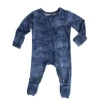 Baby Registry Denim Zip Footie