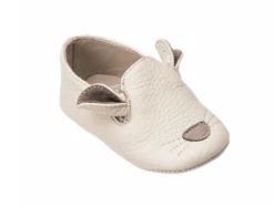 Elephantito Shoes Moosie Baby Slippers - Cream