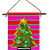 Baxter & Me Gifts Funky Red Pink Tree Mini Wall Hanging