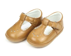 L'Amour Mustard Dottie Scalloped Mary Jane