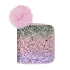 ZOMI GEMS Gifts Rainbow Glitter Wallet W/ Pom Pom