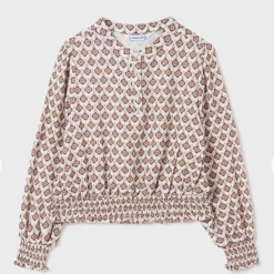 Mayoral Fall Printed Rosy Blouse