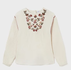 Mayoral Embroidered Blouse