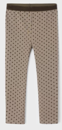 Mayoral Fall Brown Polka Dot Leggings 50% Off Fall Clothing