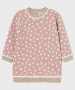 Mayoral Fall Wrap Knitted Animal Print Dress 50% Off Fall Clothing