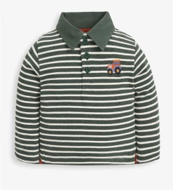 Joules Tractor Green Stripe Polo New Arrivals