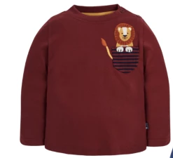 Joules New Arrivals Lion Applique Pocket Top