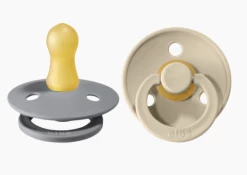 Baby Accessories Sand/Cloud 2pk Bibs Pacifier