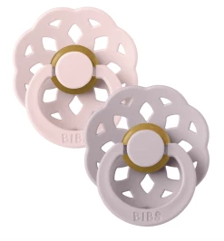 Bibs Pacifier Boheme 2 PACK Blossom/Dusky Lilac