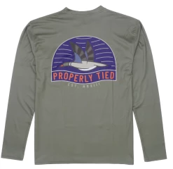 Properly Tied Fall 22 New Arrivals PT Adult Performance Tee LS Mallard Olive
