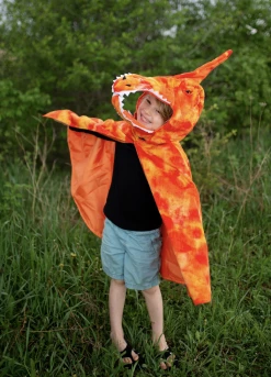 GREAT PRETENDERS ORANGE GRANDASAURUS PTERODACTYL CAPE Toys