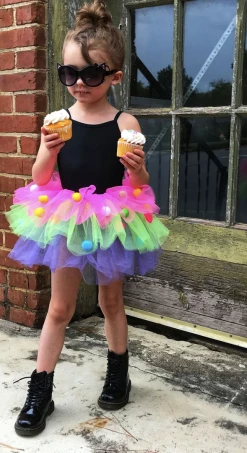 GREAT PRETENDERS RAINBOW POM POM SKIRT Toys