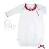 Paty Gown White W/Red Chiffon Infant Clothing