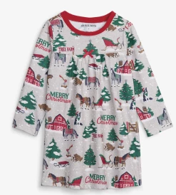 Hatley Fall Country Christmas Kids Nightdress 75% OFF Christmas