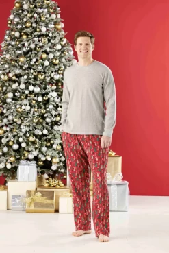 Mudpie Fall Clothing Men's Holiday Tree PJ Set 75% OFF Christmas
