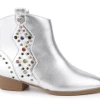 Mia Miss Dallas Multi Gem Studded Bootie In Silver Shoes
