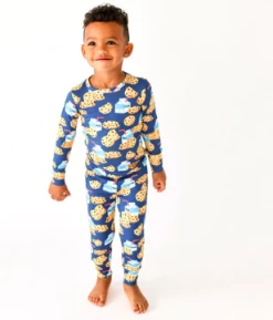 Posh Peanut Fall Posh Peanut Milk And Cookies Long Sleeve Pajamas Infant Clothing