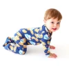 Posh Peanut Fall Posh Peanut Milk And Cookies Footie Zippered One Piece Infant Clothing