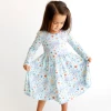 Posh Peanut Fall Infant Clothing Posh Peanut Briella LS Basic Twirl Dress