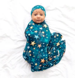 Posh Peanut Fall Infant Clothing Posh Peanut Rogan Swaddle & Beanie Set