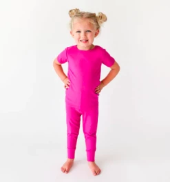 Posh Peanut Fall Posh Peanut Posh Violet Ribbed Short Sleeve Pajamas Infant Clothing