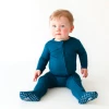 Baby Registry Posh Peanut Sailor Blue Footie Zippered One Piece