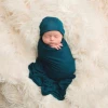 Posh Peanut Fall Posh Peanut Sailor Blue Swaddle & Beanie Set