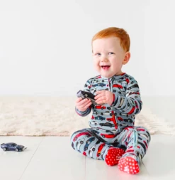 Posh Peanut Fall Posh Peanut Miles Zippered One Piece Infant Clothing